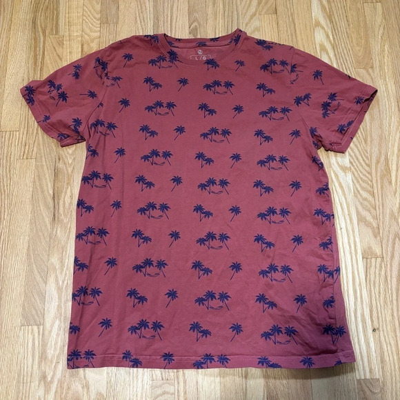 Palm Tree 100% Cotton Short Sleeve T Shirt - Picture 1 of 5